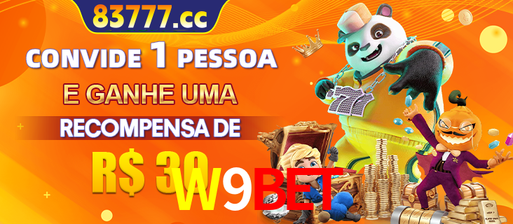 Banner institucional da W9BET sobre parceria de marcas e criação de uma marca de excelência, apresentando os mascotes de jogos populares como o Fortune Tiger.